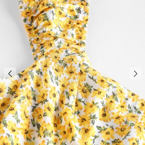 ZAFUL Ditsy Print Sleeveless Mini Dress - Picture 7 of 8
